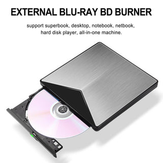 BD Burner  External USB 3.0 Slot In DVD RW BD Writer Portable Drive