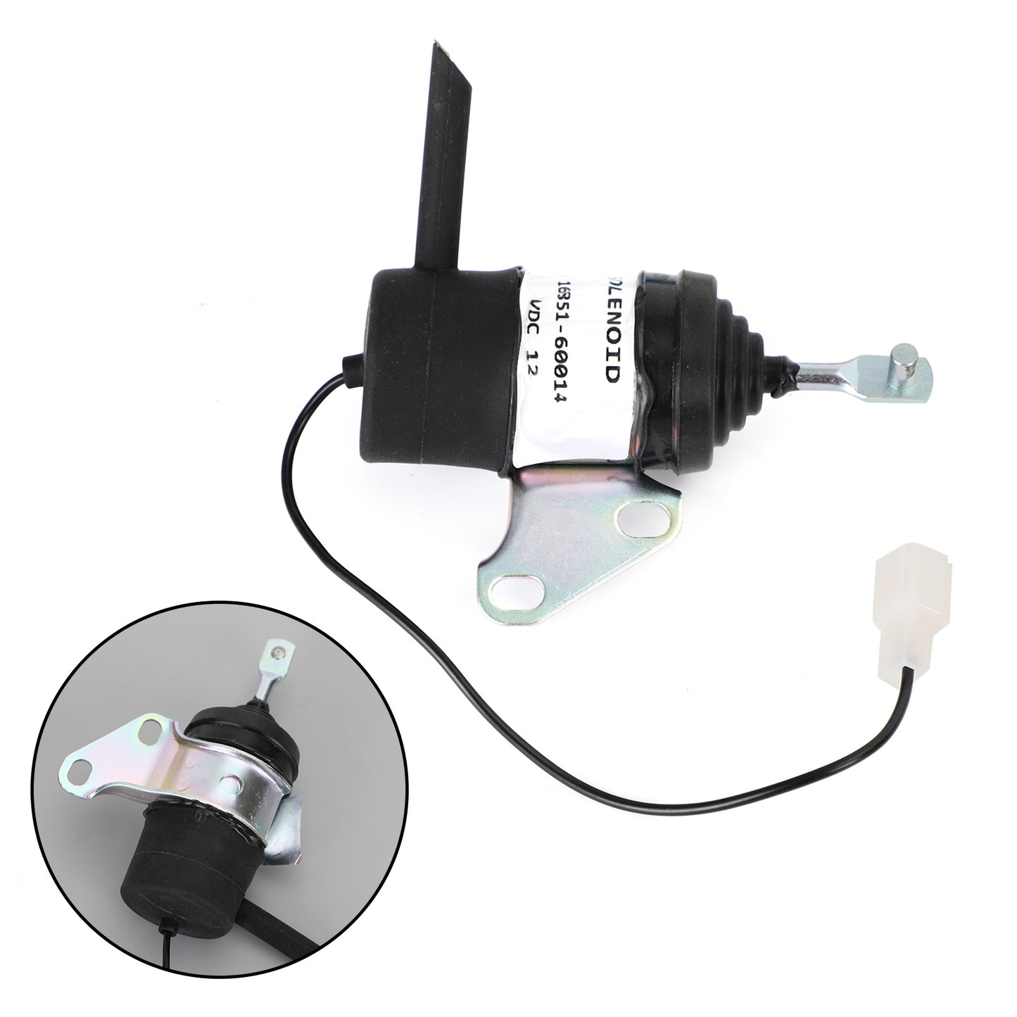 16851-60014 Fuel Shut Off Solenoid For Kubota BX2230D RTV900R RTV900T 052600-453 Generic