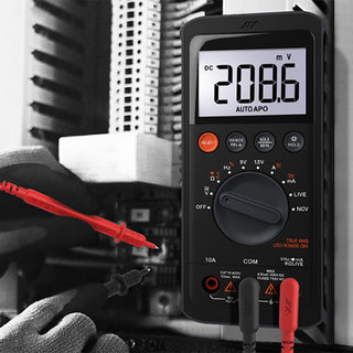 Digital Multimeter Tester - Auto-Ranging for AC/DC Voltage, Current, Resistance, Continuity