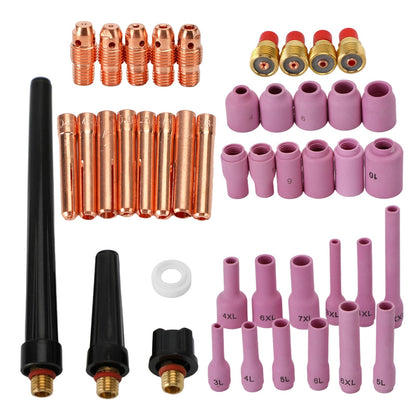 46Pcs Tig Gas Lens Collet Body Assorted Size Fit Tig Welding Torch Wp9 20 25 Generic