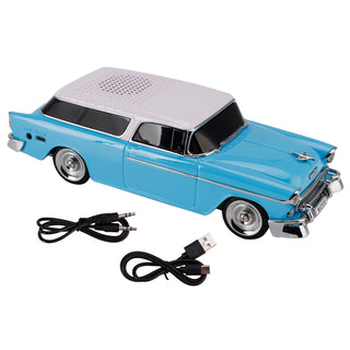 WS-1955 Bluetooth Replica Speaker Retro Speaker Car Design HD Sound TWS FM Radio