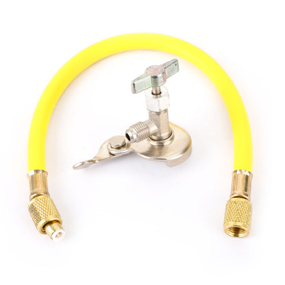 A/C Can Tap Tapper Refrigerant Charging Recharge Hose Valve Kit