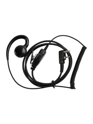 K-018 Small PTT-B6 Curve Hook Earhook Headset For TK-208 TH-D7 RPU416A KG-UVD1