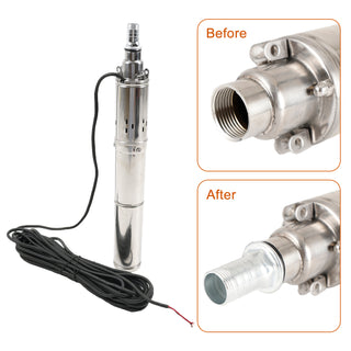 3” High-efficiency solar water pump Deep well solar water pump 24V