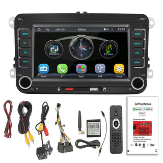 7" Wireless Carplay Bluetooth Stereo Radio FM Car MP5 Player Remote Control