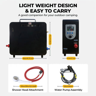 Portable Propane Water Heater Outdoors Instant Camping Shower