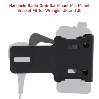 Handheld Radio Grab Bar Mount Mic Mount Bracket Fit for Wrangler JK and JL
