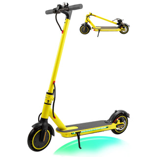 8.5" Folding Electric Scooter With app 350W 35KM Range 30km/h City Commute Yellow