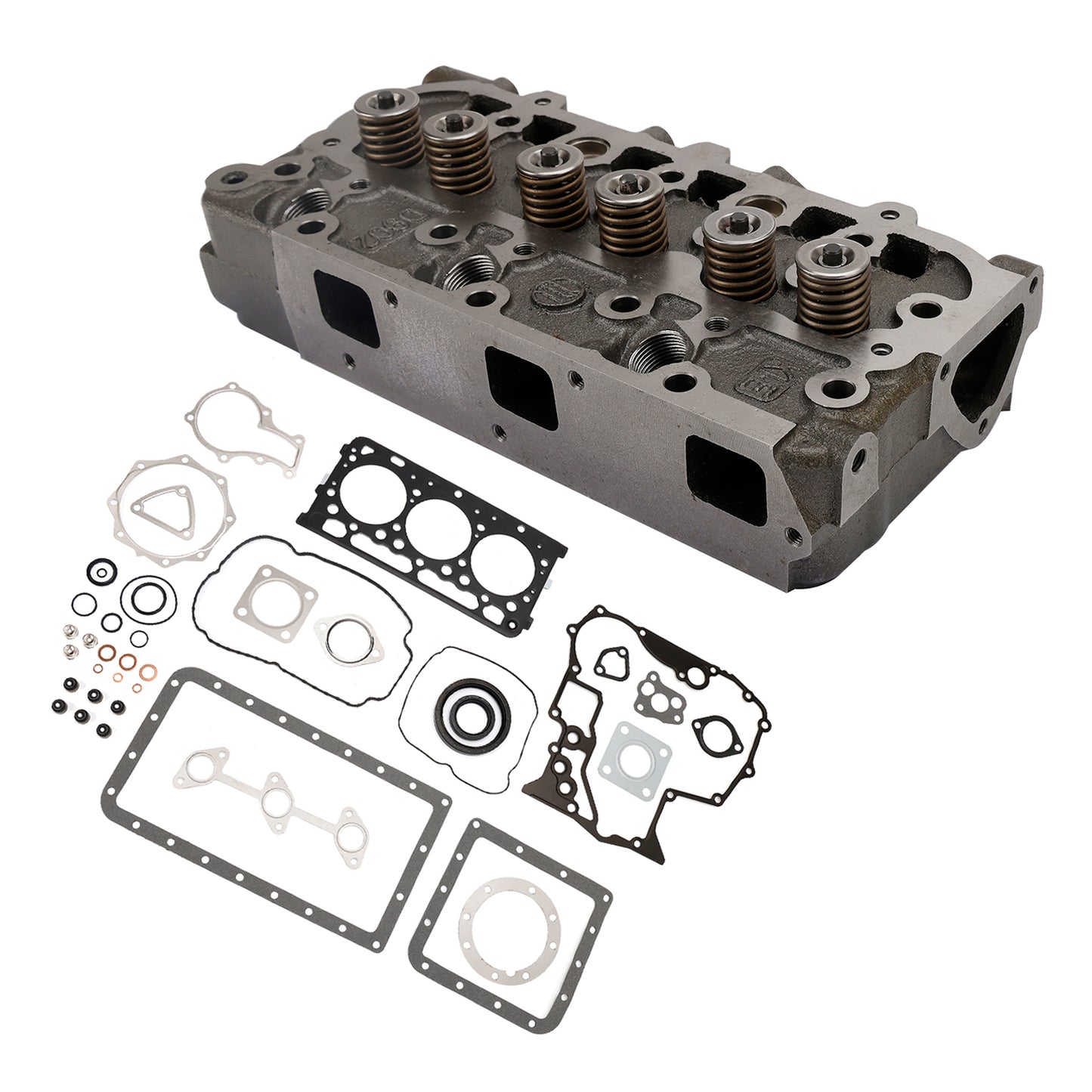 Complete Cylinder Head+Gasket Kit For Kubota D902 RTV900 Tractort 1G962-03045 Generic