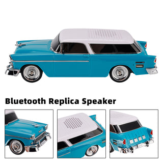 WS-1955 Bluetooth Replica Speaker Retro Speaker Car Design HD Sound TWS FM Radio