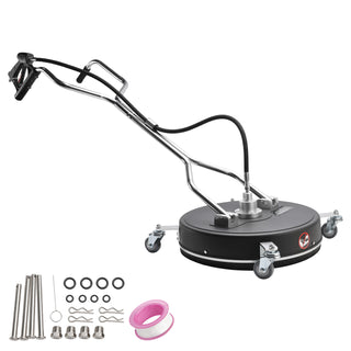 20" Whirl-A-Way Surface Cleaner – 4000 PSI, 8 GPM, Heavy-Duty Rotary Pressure Washer Attachment