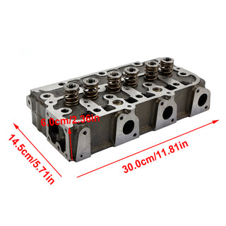 Complete Cylinder Head & Full Gasket Kit Compatible With Kubota D1305 Engine