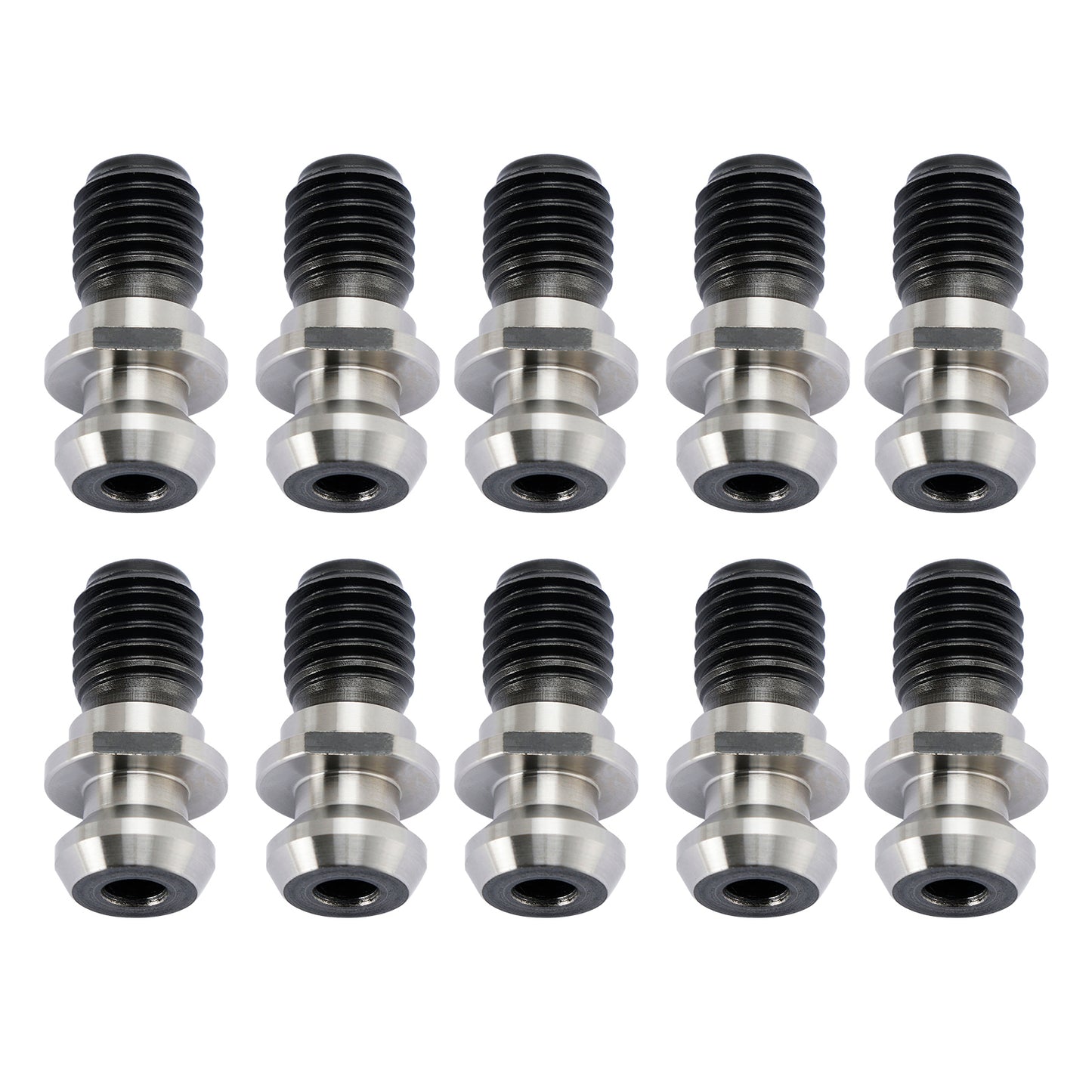 10Pcs CAT40 45° 0.740" Coolant Pull Stud Retention Knob For Mazak Fadal Silver