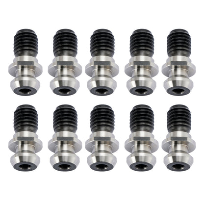 10Pcs CAT40 45° 0.740" Coolant Pull Stud Retention Knob For Mazak Fadal Silver