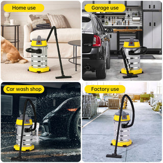 10 Gallon Stainless Steel Wet Dry Blow Vacuum Cleaner 3200w 8 Peak Hp