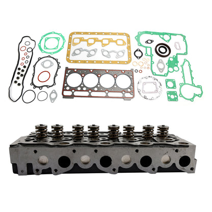 Cylinder Head Assy & Overhaul Gasket Kit for Kubota V2403 Engine - Replacement for 1G855-03042, 1J860-03040