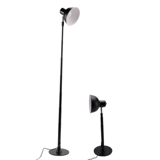 3 Colors Dimmable for Bedroom/Office-Walnut Adjustable LED Floor & Table Lamp