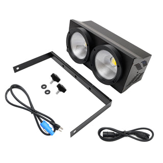 200W COB LED Par Light DMX Stage DJ Disco Audience Blinder Light Warm Cool White