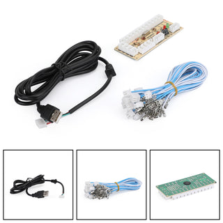 Zero Delay Arcade USB Encoder PC to Joystick for Mame PC Fighting Games QR05