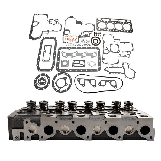 Complete Cylinder Head & Full Gasket Kit Compatible With Kubota V1902 Engine Generic