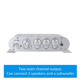 2.1 Channels 400W Hi-Fi Auto Stereo 12V Car Audio Amplifier MP3 Radio Booster