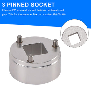 Fork Socket Tool for Fox CTD 3 pin Inner piston removal-- like 398-00-348