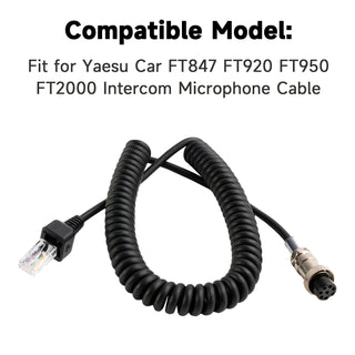 MH-31B8 Microphone Cable For Yaesu FT920 FT950 FT2000 Intercom Microphone Cable