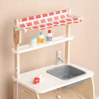 Kid Pretend Medical Clinic Stand Simulation Toy Set With 22 Accessories Ages 3+ US