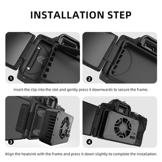 Portable Metal Shell Semiconductor Camera Radiator For Sony Canon R5/R6/Fuji Xt4