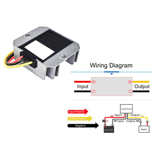 DC/DC Converter Regulator 6V Step Up to 12V 2A 24W Waterproof