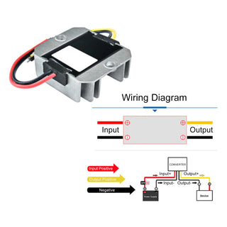 WaterProof DC20-60V To DC12V 3A 36W Step Down Power Converter Regulator