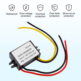 Waterproof DC-DC Boost Step-Up Converter 6V To 12V A Car Power Supply Module