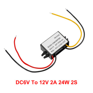 Waterproof DC-DC Boost Step-Up Converter 6V To 12V A Car Power Supply Module