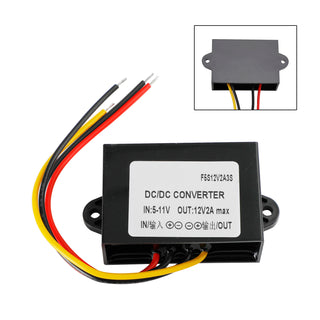 Waterproof DC-DC Boost Step-Up Converter 2A 6V To 12V Car Power Supply Module