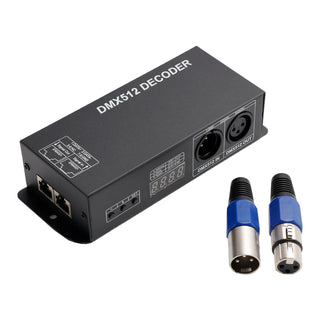 LED RGBW DMX 512 Controller Decoder Dimmer 4Channels 32A 4x8A Stripe Light