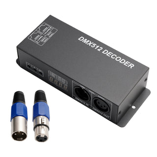 LED RGBW DMX 512 Controller Decoder Dimmer 4Channels 32A 4x8A Stripe Light