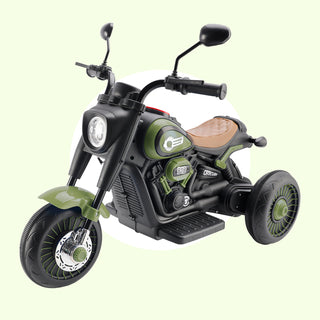 3Wheel 6V Kid Ride On Motorcycle Electric Toy With Colorful Light Music Green
