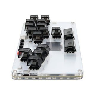 MustFun Hitbox Mini Stickless Controller Suitable For PC/PS3/PS4/Switch Black
