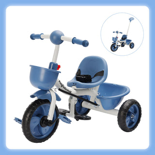 Boys Girls Toddler Trike Kids Tricycle with Push Handle