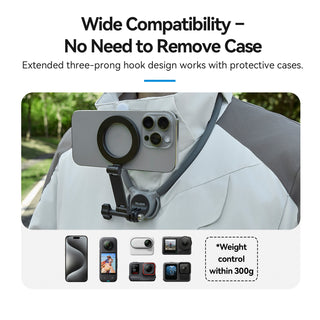 Upgraded Two in One Magnetic Neck Halter Anti-Slip Air Cushion Padding Camera