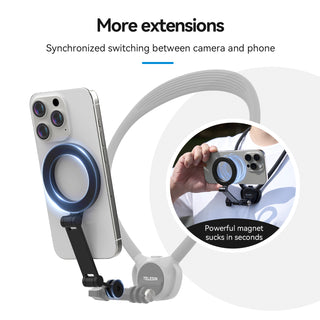 Upgraded Two in One Magnetic Neck Halter Anti-Slip Air Cushion Padding Camera