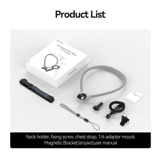 Upgraded Two in One Magnetic Neck Halter Anti-Slip Air Cushion Padding Camera