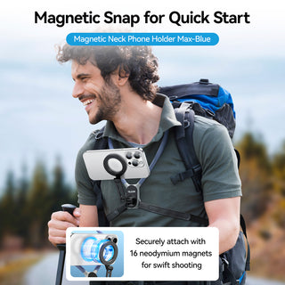 Magnetic Mobile Phone Neck Halter Max POV Angle Lazy Holder Live Mobile Phone