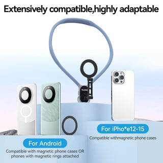 Magnetic Mobile Phone Neck Halter Max POV Angle Lazy Holder Live Mobile Phone