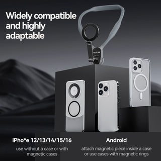 Magnetic Neck Halter Bracket Quick Release Shock Absorption For Mobile Phone