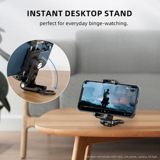 Multifunctional Phone Holder Expandable Fill Light Mobile Phone Desktop Stand