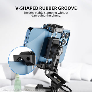 Multifunctional Phone Holder Expandable Fill Light Mobile Phone Desktop Stand