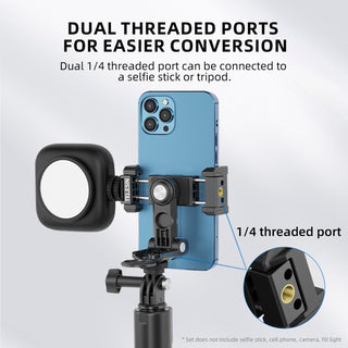 Multifunctional Phone Holder Expandable Fill Light Mobile Phone Desktop Stand