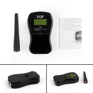 1x Q8 LCD Display Portable 1MHz-1000MHz Frequency Counter CTCSS/DCS Frequency Blk