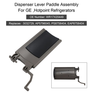 2pcs WR17X20449 Dispenser Lever Paddle Assembly For GE Hotpoint Refrigerators